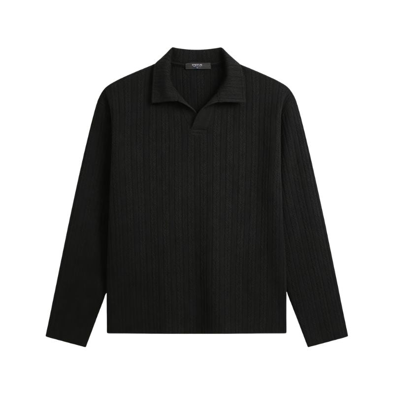 2026 Spring Casual Long Sleeve Twisted Yarn Stripe Shirt