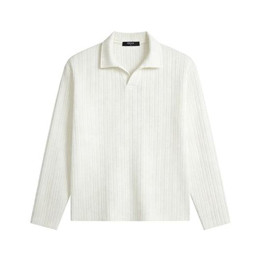 2026 Spring Casual Long Sleeve Twisted Yarn Stripe Shirt