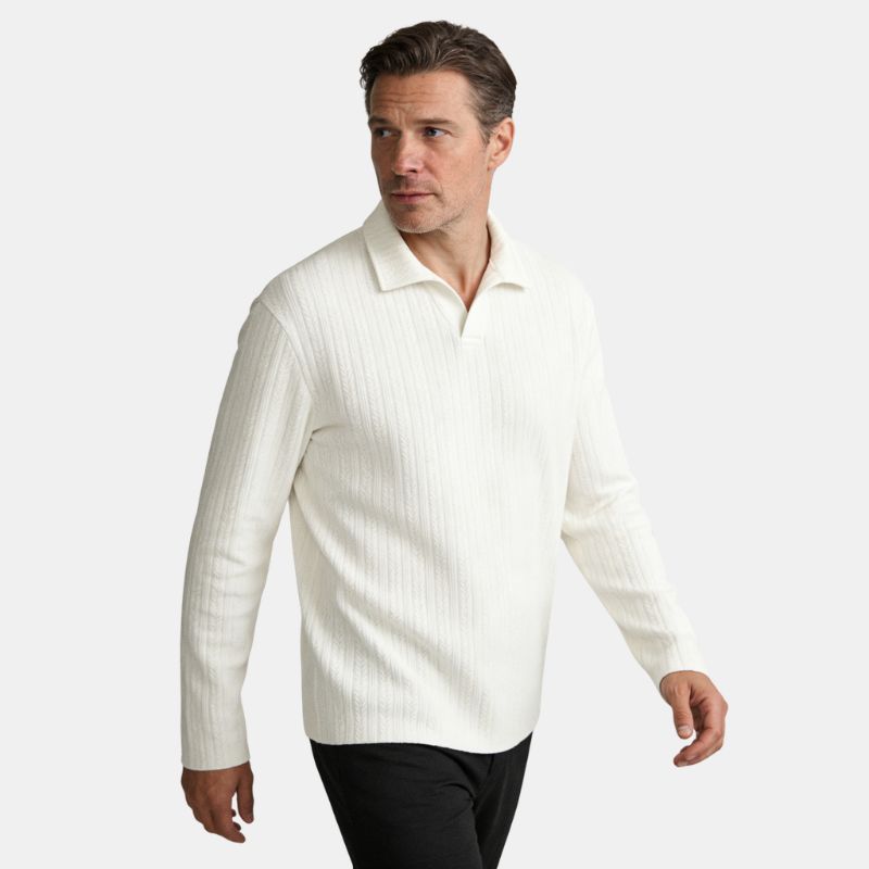 2026 Spring Casual Long Sleeve Twisted Yarn Stripe Shirt