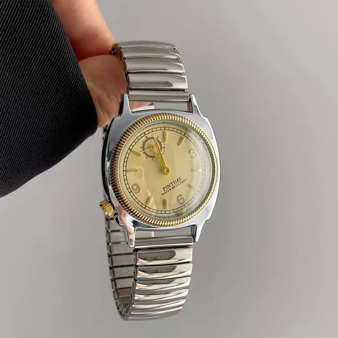 Retro niche elastic strap men's and women's watches