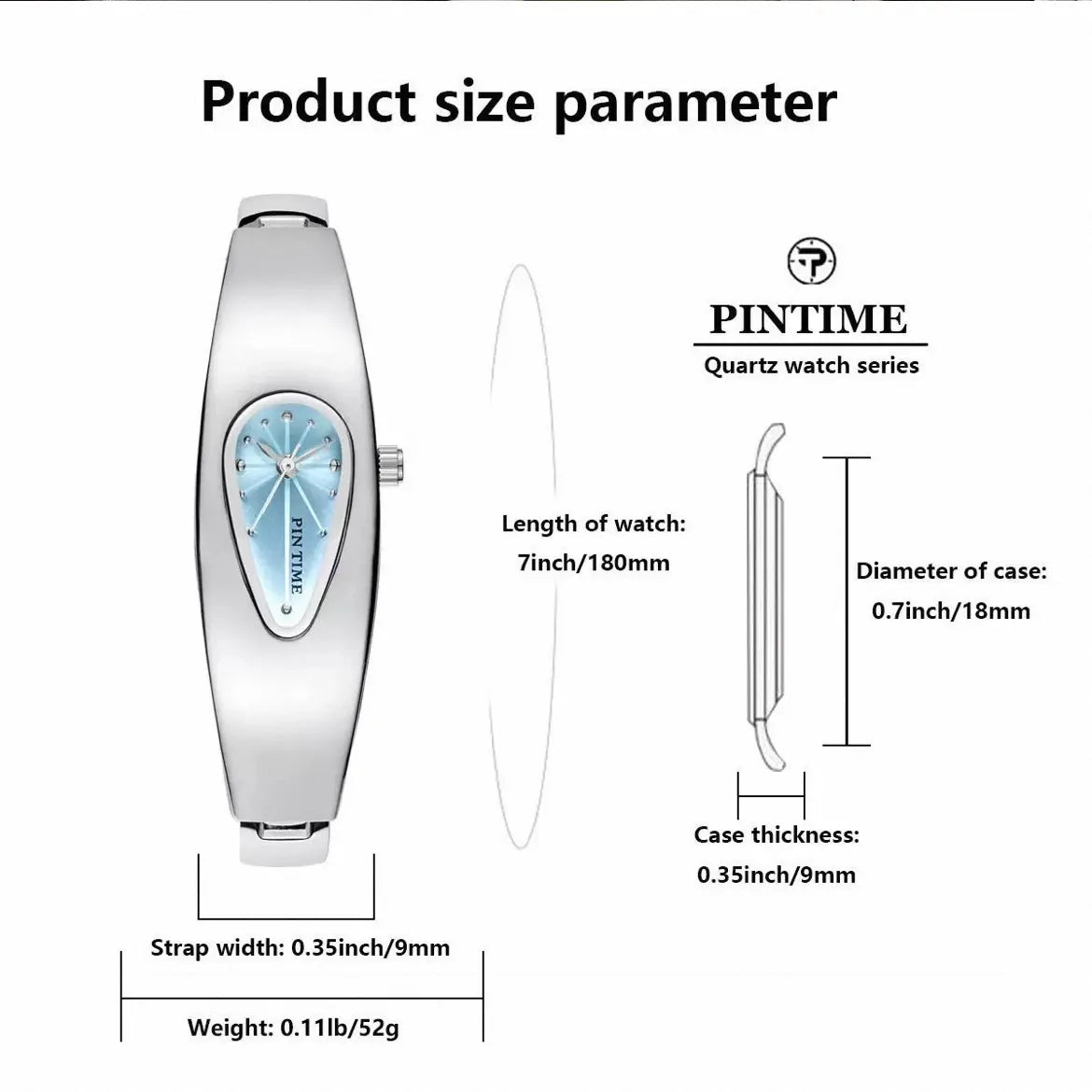 Minimalist Droplet Design Watch for Men & Women