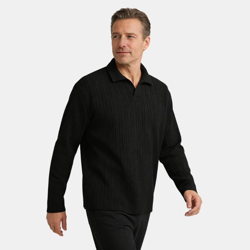 2026 Spring Casual Long Sleeve Twisted Yarn Stripe Shirt