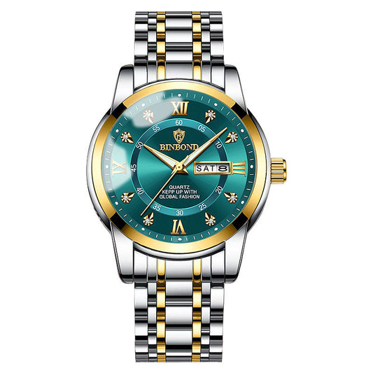 BINBOND™ Quartz Movement Waterproof Luminous Business Men's Watch