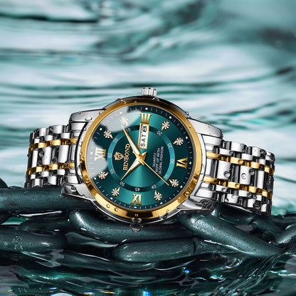 BINBOND™ Quartz Movement Waterproof Luminous Business Men's Watch