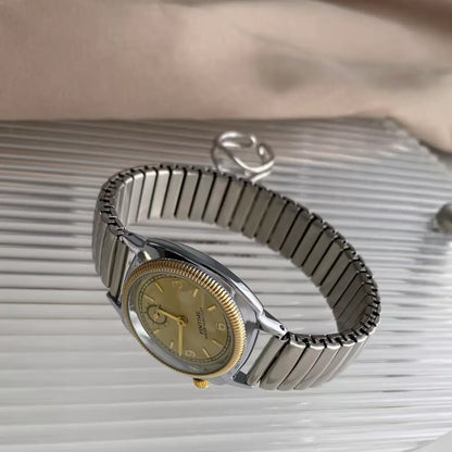 Retro niche elastic strap men's and women's watches