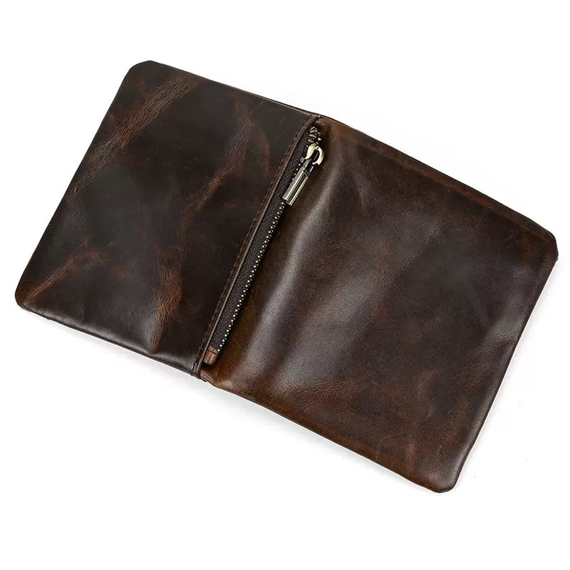 Leather multi-card slot wallet