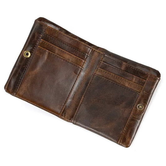 Leather multi-card slot wallet