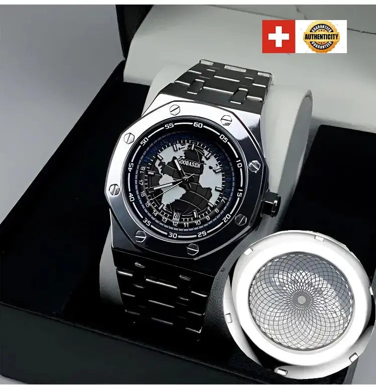 GOOBASEN™ Men's Light Luxury Wandering Earth Hollow Automatic Mechanical Watch